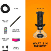 قلیان پرتابلی قابل شارژ پلوکس رنگ آبی روشن