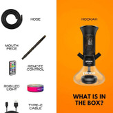 قلیان پرتابلی قابل شارژ پولوکس رنگ صورتی