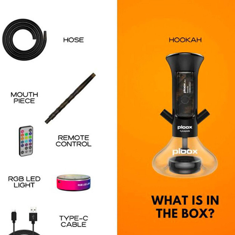 قلیان پرتابلی قابل شارژ پولوکس رنگ صورتی