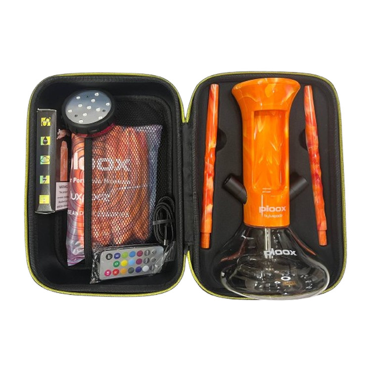 قلیان پرتابلی قابل شارژ پلوکس رنگ نارنجی